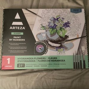 Artera paint by numbers Hydrangea flowers